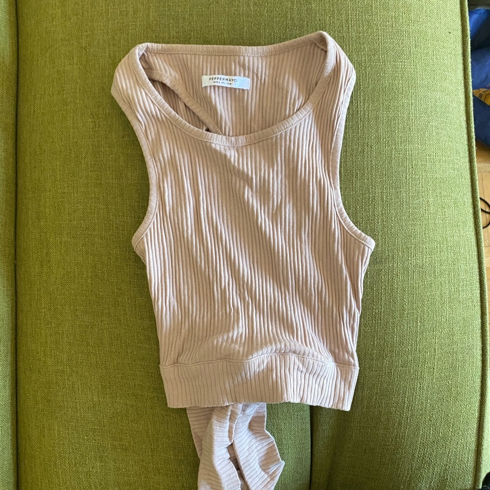 Open back tank
